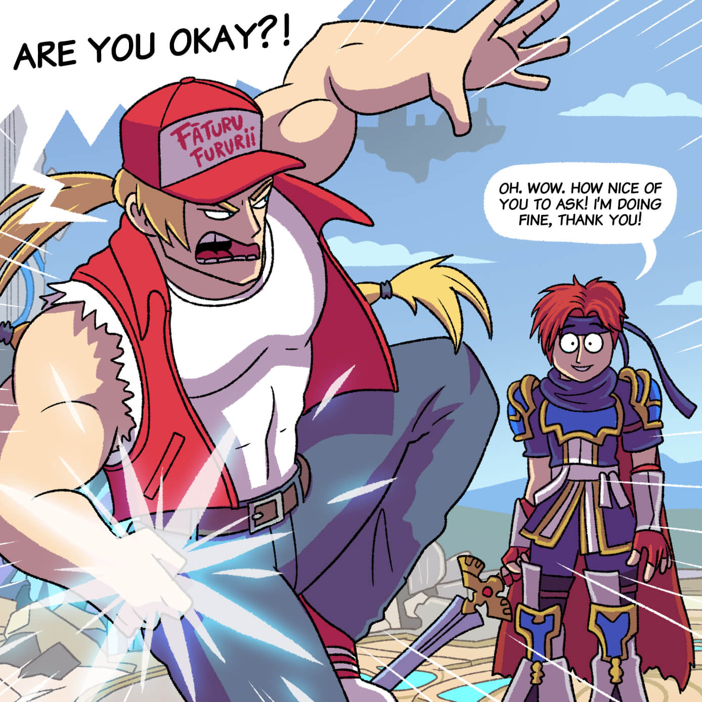 Terry Bogard Are You Okay Buster Wolf